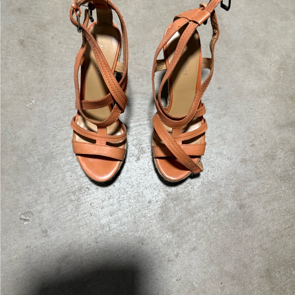 Nine West Orange High Heel Sandals